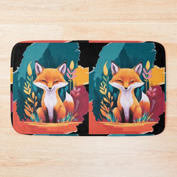 Item preview, Cute Fox. Adorable fox, watercolor fox, fox drawing, floral fox, fox image designed and sold by FoxVibes.