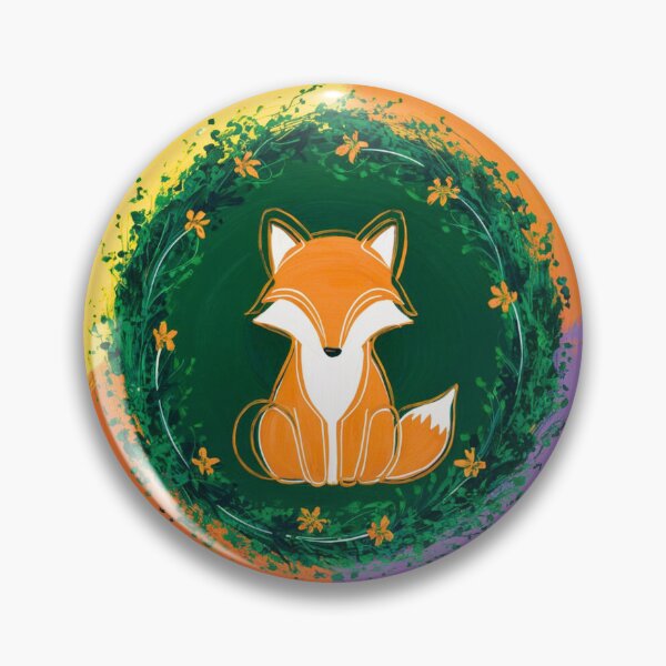 Item preview, Cute Fox. Adorable fox, watercolor fox, fox drawing, floral fox, fox image designed and sold by FoxVibes.