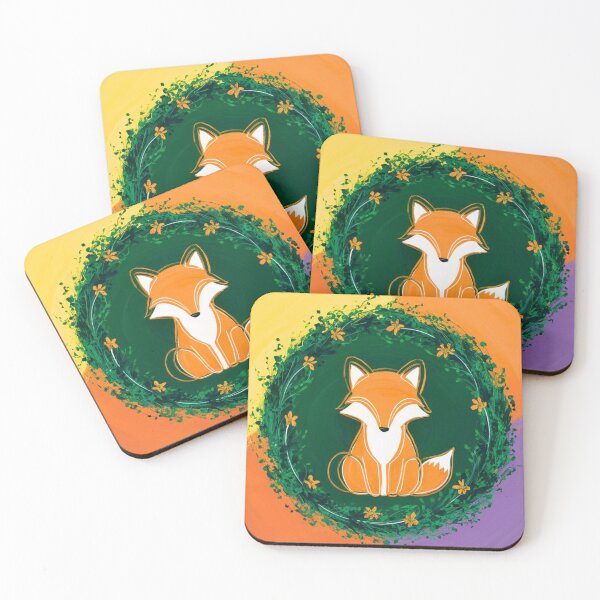 Artikelvorschau, Süßer Fuchs. Entzückender Fuchs, Aquarellfuchs, Fuchszeichnung, Blumenfuchs, Fuchsbild entworfen und verkauft von FoxVibes.