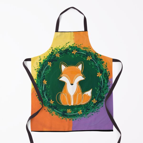Item preview, Cute Fox. Adorable fox, watercolor fox, fox drawing, floral fox, fox image designed and sold by FoxVibes.