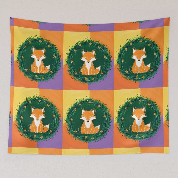 Artikelvorschau, Süßer Fuchs. Entzückender Fuchs, Aquarellfuchs, Fuchszeichnung, Blumenfuchs, Fuchsbild entworfen und verkauft von FoxVibes.