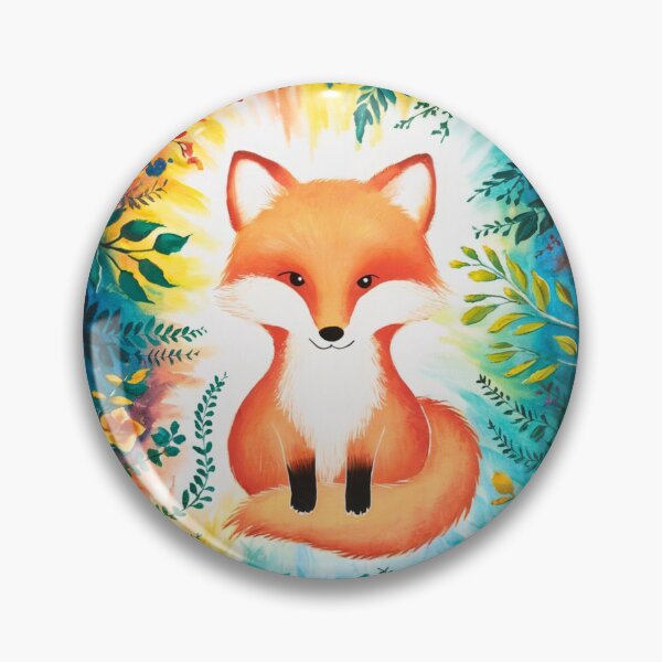 Artikelvorschau, Süßer Fuchs. Entzückender Fuchs, Aquarellfuchs, Fuchszeichnung, Blumenfuchs, Fuchsbild entworfen und verkauft von FoxVibes.