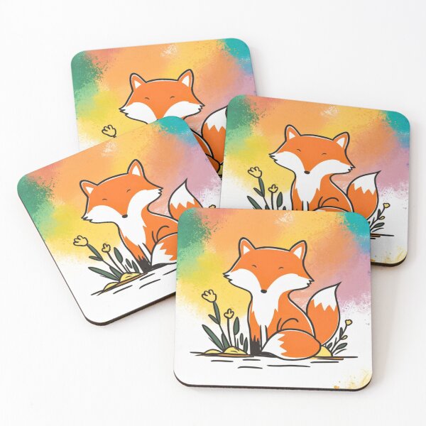 Artikelvorschau, Süßer Fuchs. Entzückender Fuchs, Aquarellfuchs, Fuchszeichnung, Blumenfuchs, Fuchsbild entworfen und verkauft von FoxVibes.