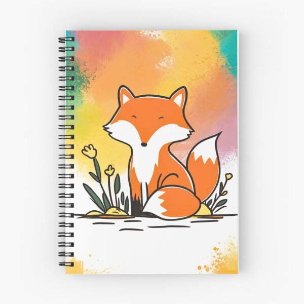 Item preview, Cute Fox. Adorable fox, watercolor fox, fox drawing, floral fox, fox image designed and sold by FoxVibes.