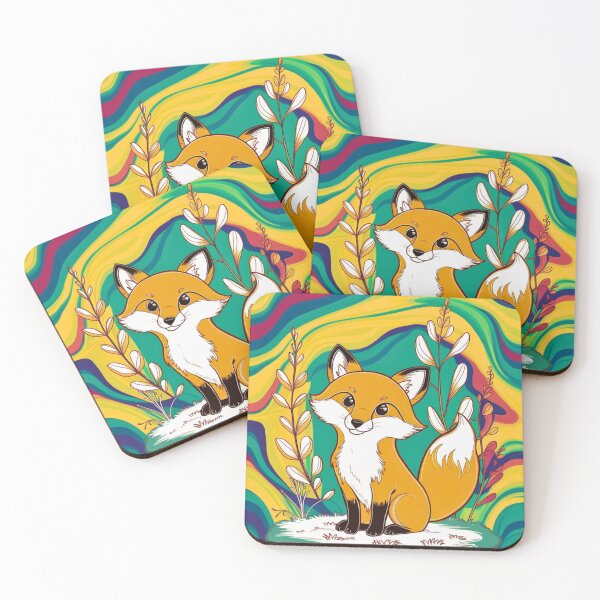 Artikelvorschau, Süßer Fuchs. Entzückender Fuchs, Aquarellfuchs, Fuchszeichnung, Blumenfuchs, Fuchsbild entworfen und verkauft von FoxVibes.