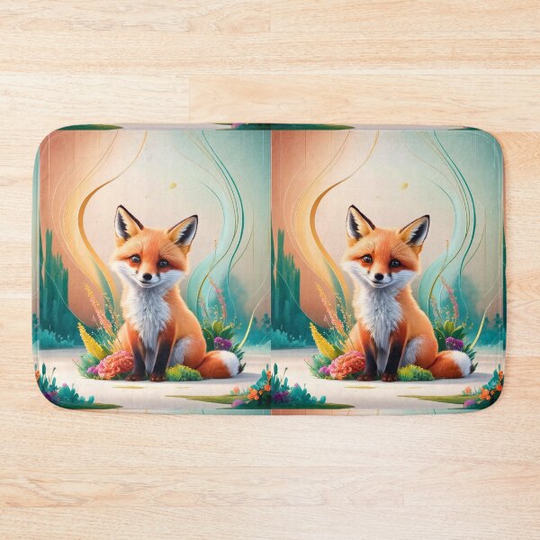 Artikelvorschau, Süßer Fuchs. Entzückender Fuchs, Aquarellfuchs, Fuchszeichnung, Blumenfuchs, Fuchsbild entworfen und verkauft von FoxVibes.