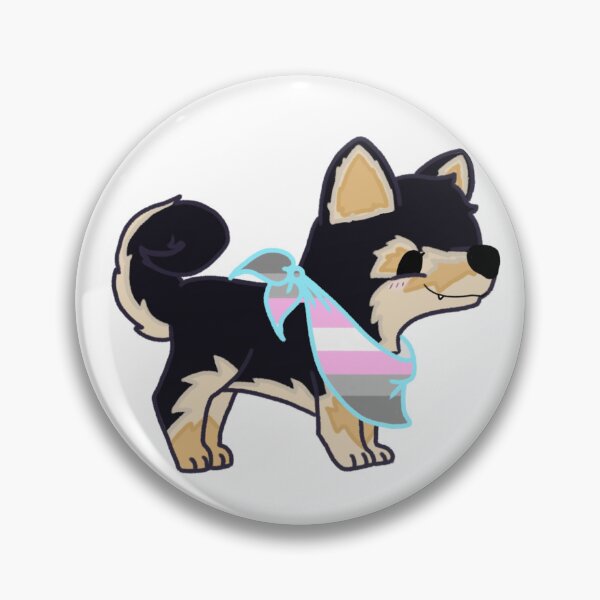 Item preview, Shiba Love - Demigirl Pride designed and sold by Sarah Reed.