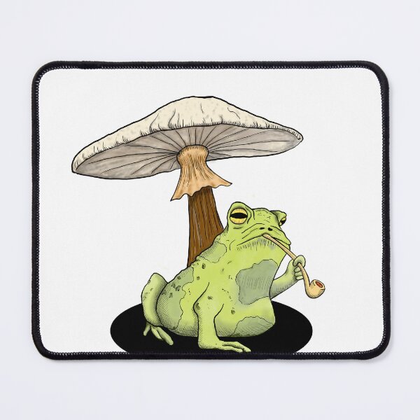 Item preview, Smoking Frog Under a Mushroom designed and sold by DanielPowers.