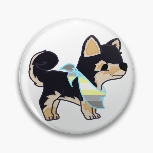 Item preview, Shiba Love - Demigender Pride designed and sold by Sarah Reed.