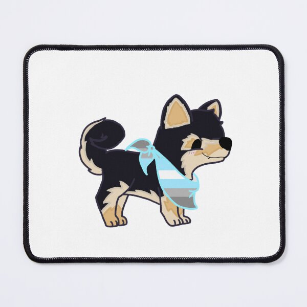 Item preview, Shiba Love - Demiboy Pride designed and sold by Sarah Reed.