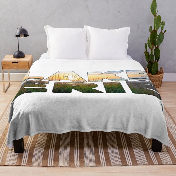 Item preview, LAKE ERIE - Pennsylvania USA Grass Sunset designed and sold by Adam Gormley.