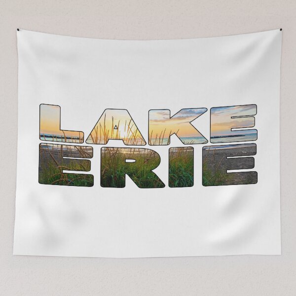 Item preview, LAKE ERIE - Pennsylvania USA Grass Sunset designed and sold by Adam Gormley.