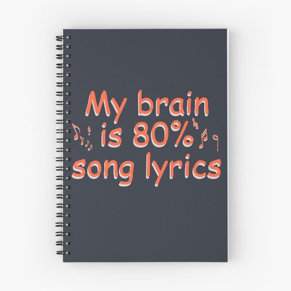 Item preview, My brain is 80% song lyrics designed and sold by teeshirtcraze.
