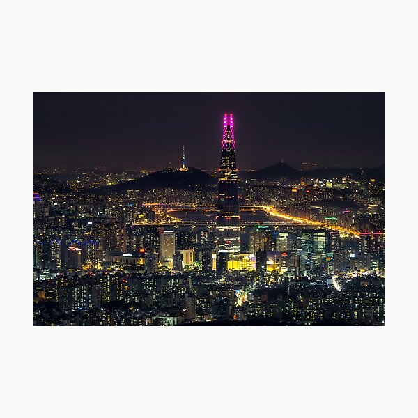 Item preview, Seoul city at Night designed and sold by aaronchoi.