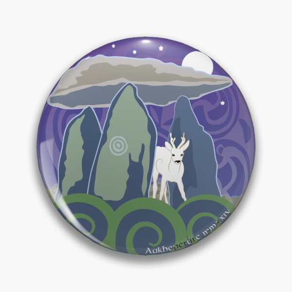 Item preview, Celtic Tree Moon: Secret of the Unhewn Dolmen - White Roebuck designed and sold by Aakheperure.