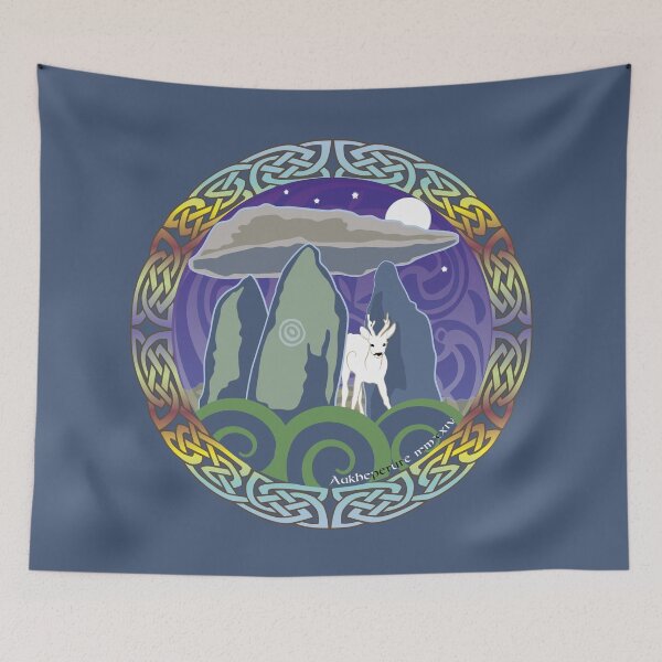 Item preview, Celtic Tree Moon: Secret of the Unhewn Dolmen - White Roebuck designed and sold by Aakheperure.