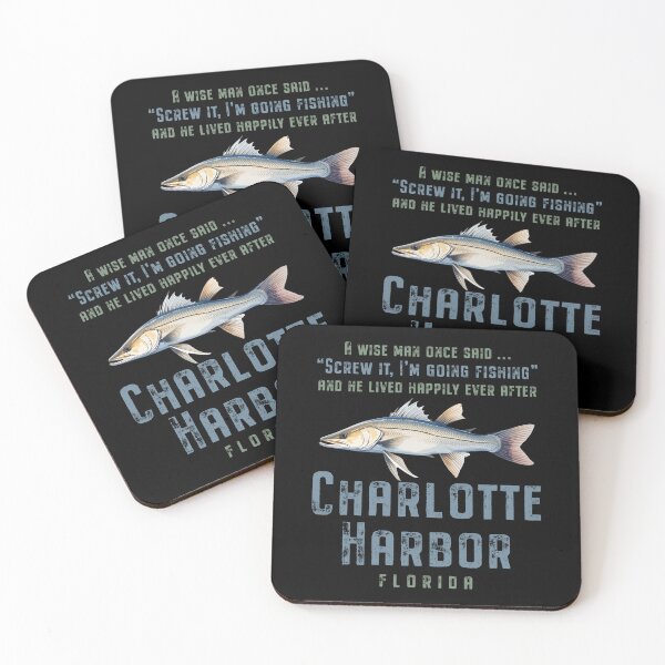 Item preview, Charlotte Harbor Florida Fishing Wise Man Quote designed and sold by Futurebeachbum.