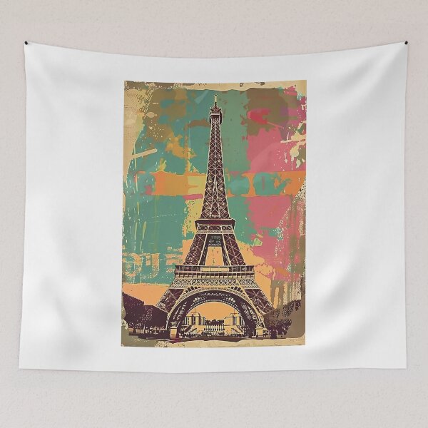 Item preview, Retro poster "Eiffel Tower" designed and sold by MidArtForge.
