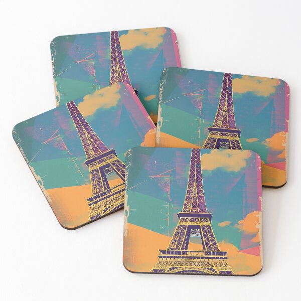 Item preview, Retro poster "Eiffel Tower" designed and sold by MidArtForge.