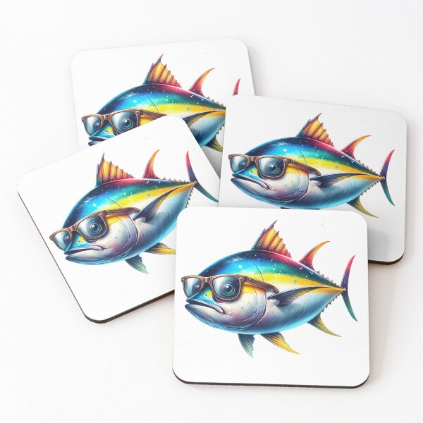 Item preview, Yellowfin Tuna Fish Wearing Sunglasses designed and sold by TheAnimalZ00.