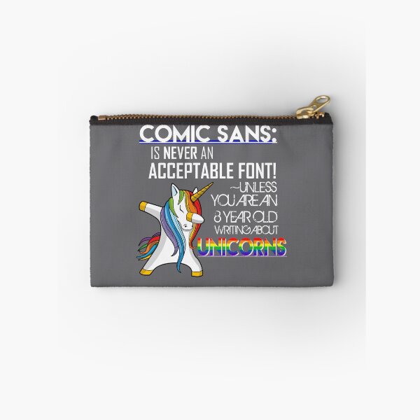 Item preview, Comic Sans Unicorn - Comic Sans - Bad Font Design designed and sold by Hair-brained  Haberdasher.