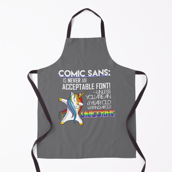 Item preview, Comic Sans Unicorn - Comic Sans - Bad Font Design designed and sold by Hair-brained Haberdasher.