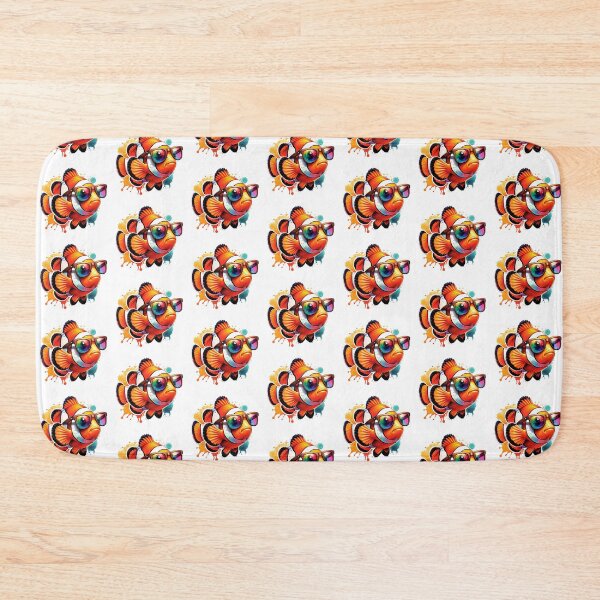 Item preview, Watercolor Clownfish Wearing Sunglasses designed and sold by TheAnimalZ00.