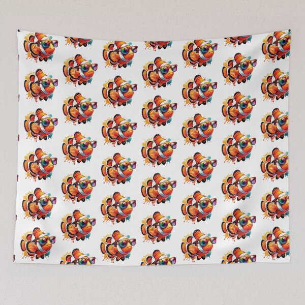 Item preview, Watercolor Clownfish Wearing Sunglasses designed and sold by TheAnimalZ00.