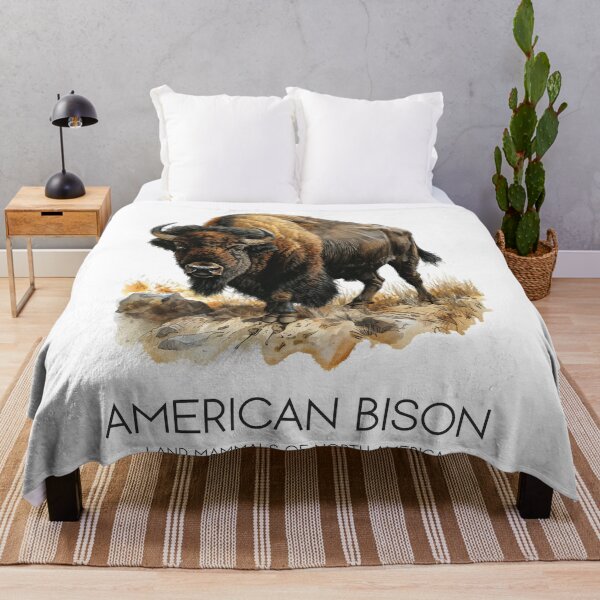 Item preview, American Bison - Land Mammals of North America designed and sold by Sketch-Shack.