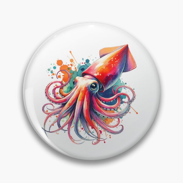 Item preview, Watercolor Giant Squid designed and sold by TheAnimalZ00.