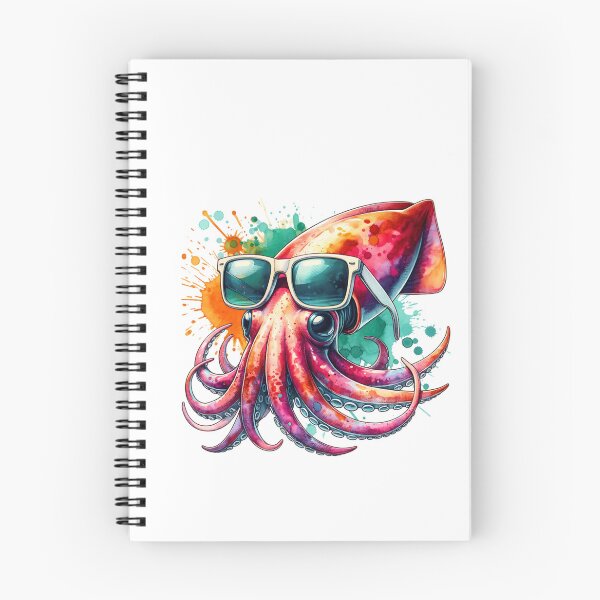 Item preview, Watercolor Giant Squid Wearing Sunglasses designed and sold by TheAnimalZ00.