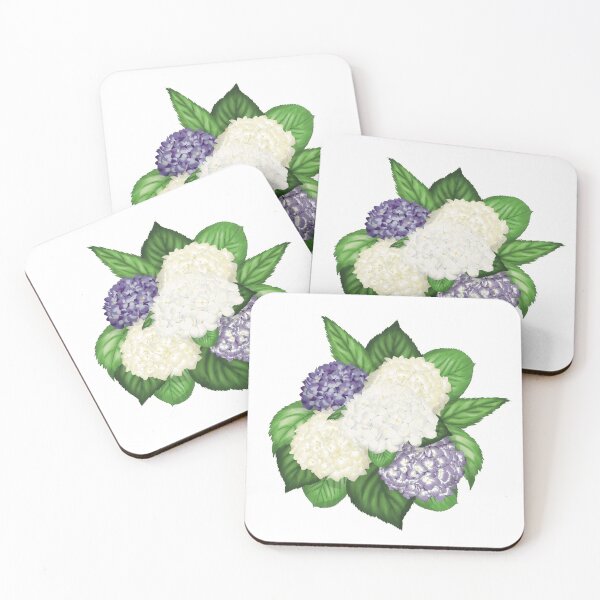 Item preview, hydrangea stickers designed and sold by BranketRabbit.