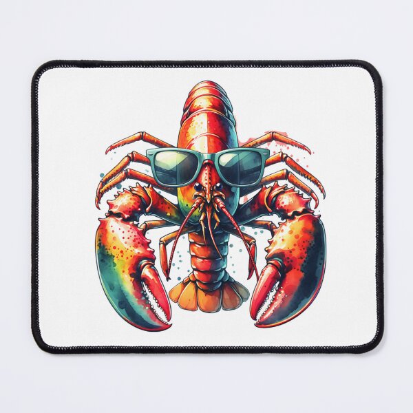 Item preview, Watercolor Red Lobster Wearing Sunglasses designed and sold by TheAnimalZ00.