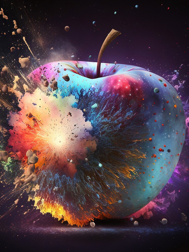 Thumbnail 4 of 4, iPhone Case, exploding apple designed and sold by SheldonLin.