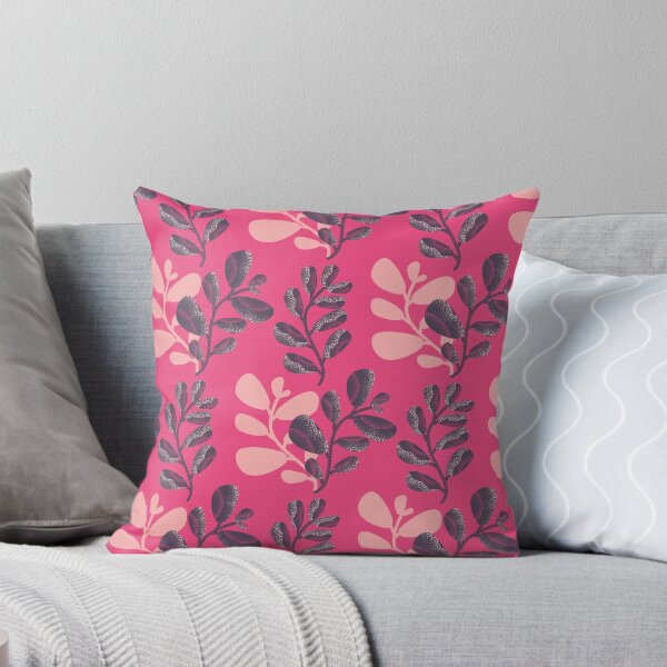 Item preview, Simple Leaf Pattern on Pink designed and sold by OhYha.