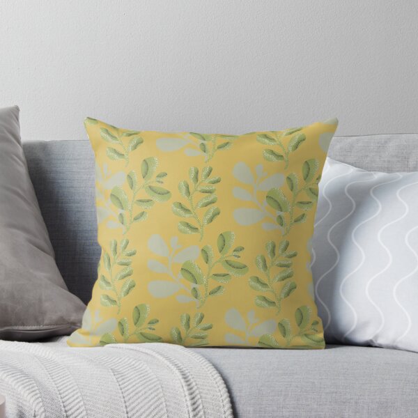 Item preview, Patrón de hoja simple en amarillo pálido designed and sold by OhYha.