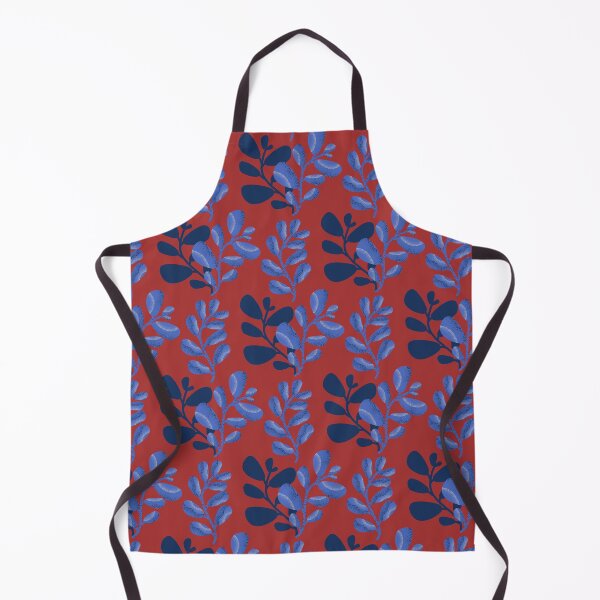 Item preview, Simple Leaf Pattern on Red designed and sold by OhYha.