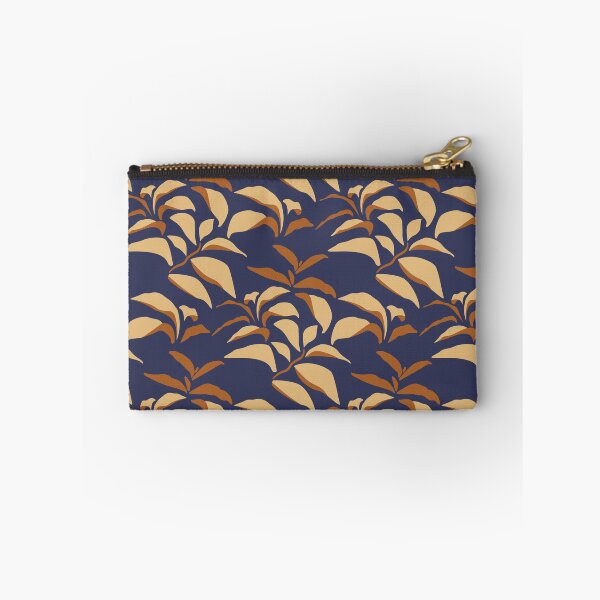 Item preview, Brown Leaves on Blue designed and sold by OhYha.