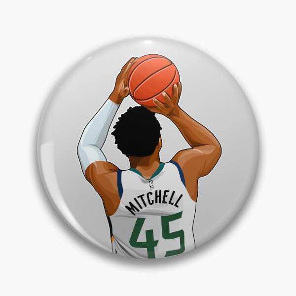 Item preview, Donovan Mitchell No.45 Shots Art designed and sold by EndZoneEmporium.
