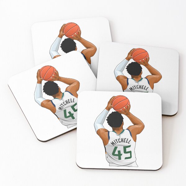 Item preview, Donovan Mitchell No.45 Shots Art designed and sold by EndZoneEmporium.