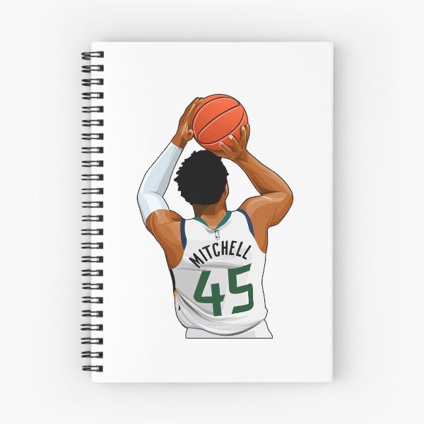 Item preview, Donovan Mitchell No.45 Shots Art designed and sold by EndZoneEmporium.