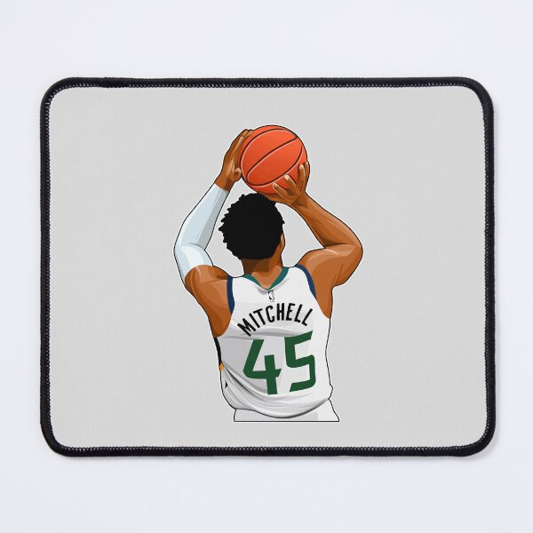 Item preview, Donovan Mitchell No.45 Shots Art designed and sold by EndZoneEmporium.