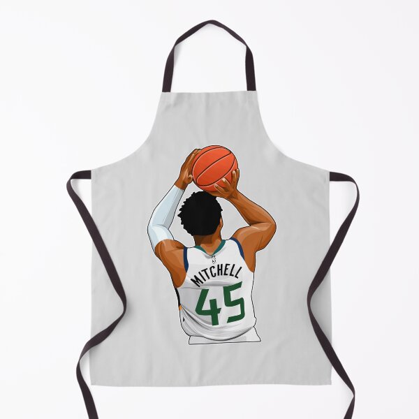Item preview, Donovan Mitchell No.45 Shots Art designed and sold by EndZoneEmporium.