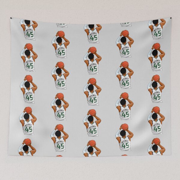 Item preview, Donovan Mitchell No.45 Shots Art designed and sold by EndZoneEmporium.