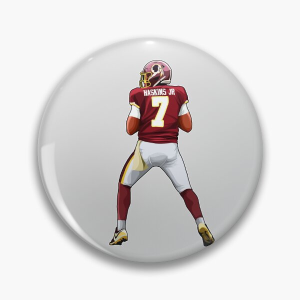 Item preview, Dwayne Haskins No.7 looks To Pass Art designed and sold by EndZoneEmporium.