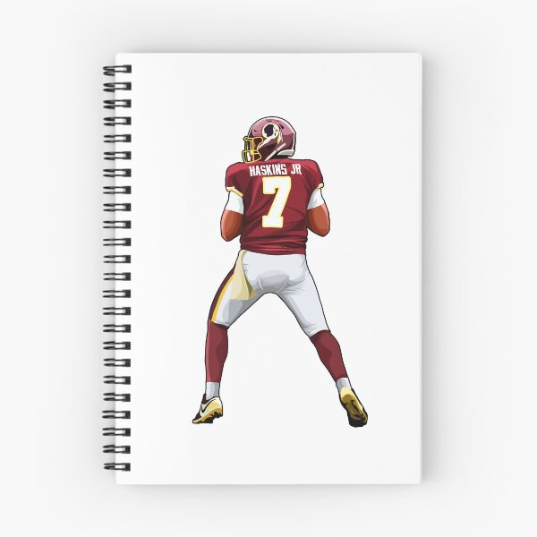 Item preview, Dwayne Haskins No.7 looks To Pass Art designed and sold by EndZoneEmporium.