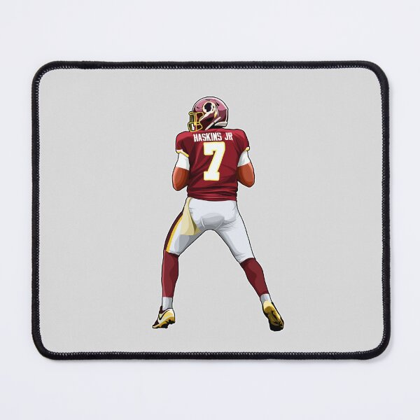 Item preview, Dwayne Haskins No.7 looks To Pass Art designed and sold by EndZoneEmporium.