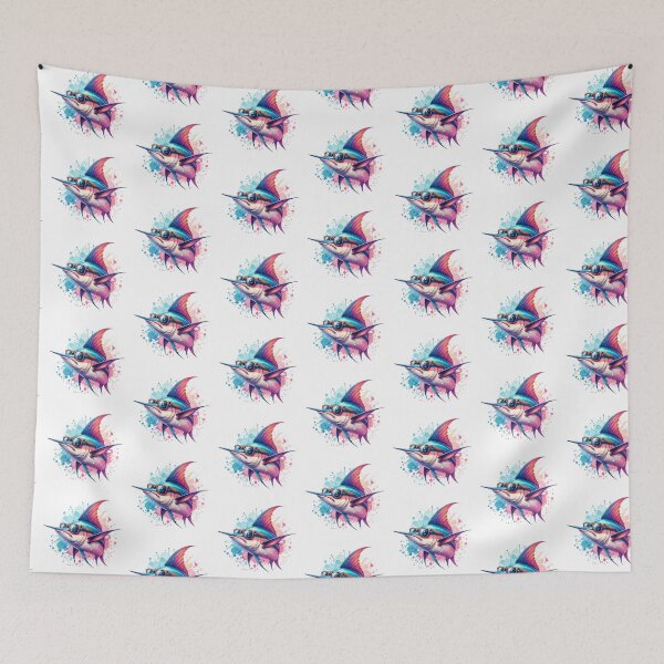 Item preview, Watercolor Swordfish Wearing Sunglasses designed and sold by TheAnimalZ00.