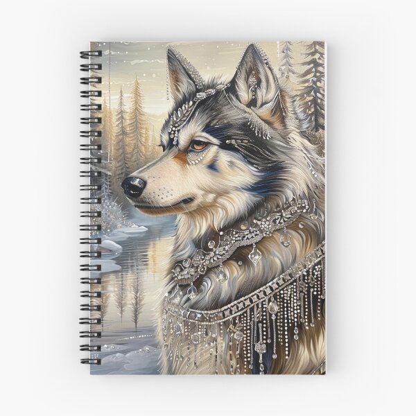 Item preview, Dazzling Wolfdog Arctic Elegance designed and sold by Nocturne  Paws.