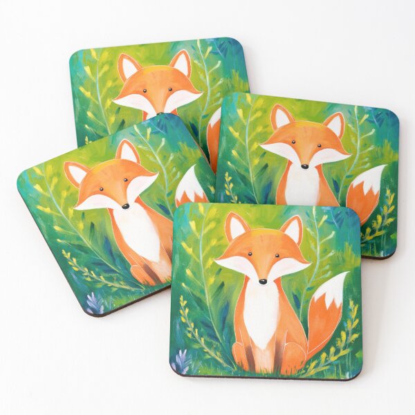 Artikelvorschau, Süßer Fuchs. Entzückender Fuchs, Aquarellfuchs, Fuchszeichnung, Blumenfuchs, Fuchsbild entworfen und verkauft von FoxVibes.